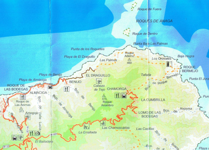 Mapa de Anaga