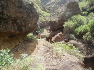 Barranco de Anosma - Cauce Rocoso