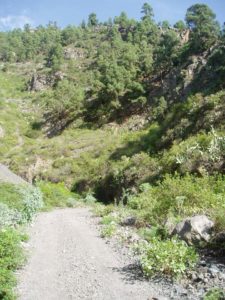 Barranco de Badajoz - Pista de acceso