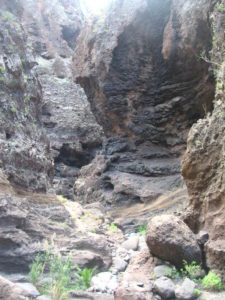 Cauce estrecho Barranco de Masca