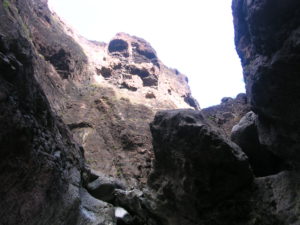 Formas rocosas en Barranco de Masca