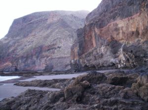Playa Zápata hacia Antequera con marea baja