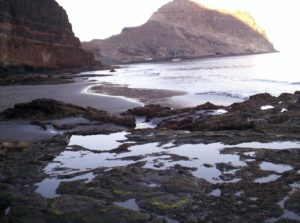 Playa Zápata hacia Antequera con marea baja
