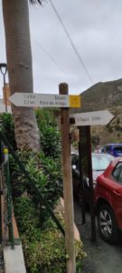 Cartel ruta PR-TF 6.1 (Chamorga)