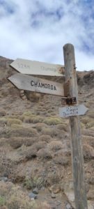 Cartel vuelta Chamorga por el barranco